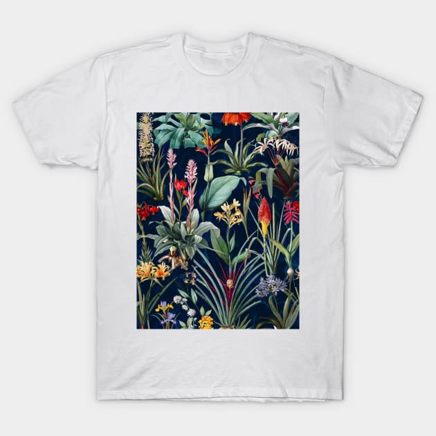 Glow in the Dark Botanicals T-Shirt by burcukorkmazyurek